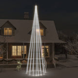 Vidaxl flagstang juletræ 1134 LEDS Kold hvid 800 cm