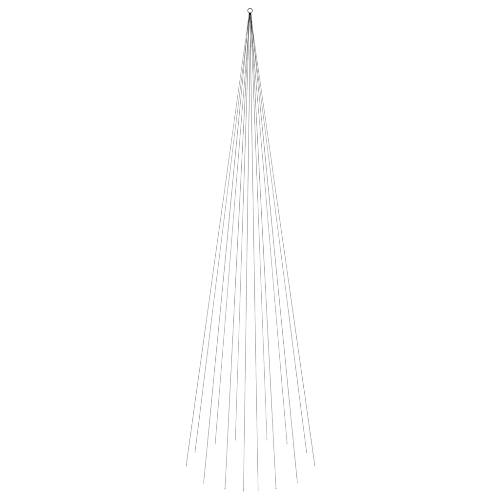 Vidaxl flagstang juletræ 1134 LED'er blå 800 cm