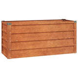 Vidaxl Planter hævet 100x40x45 cm Corten Steel Rusty
