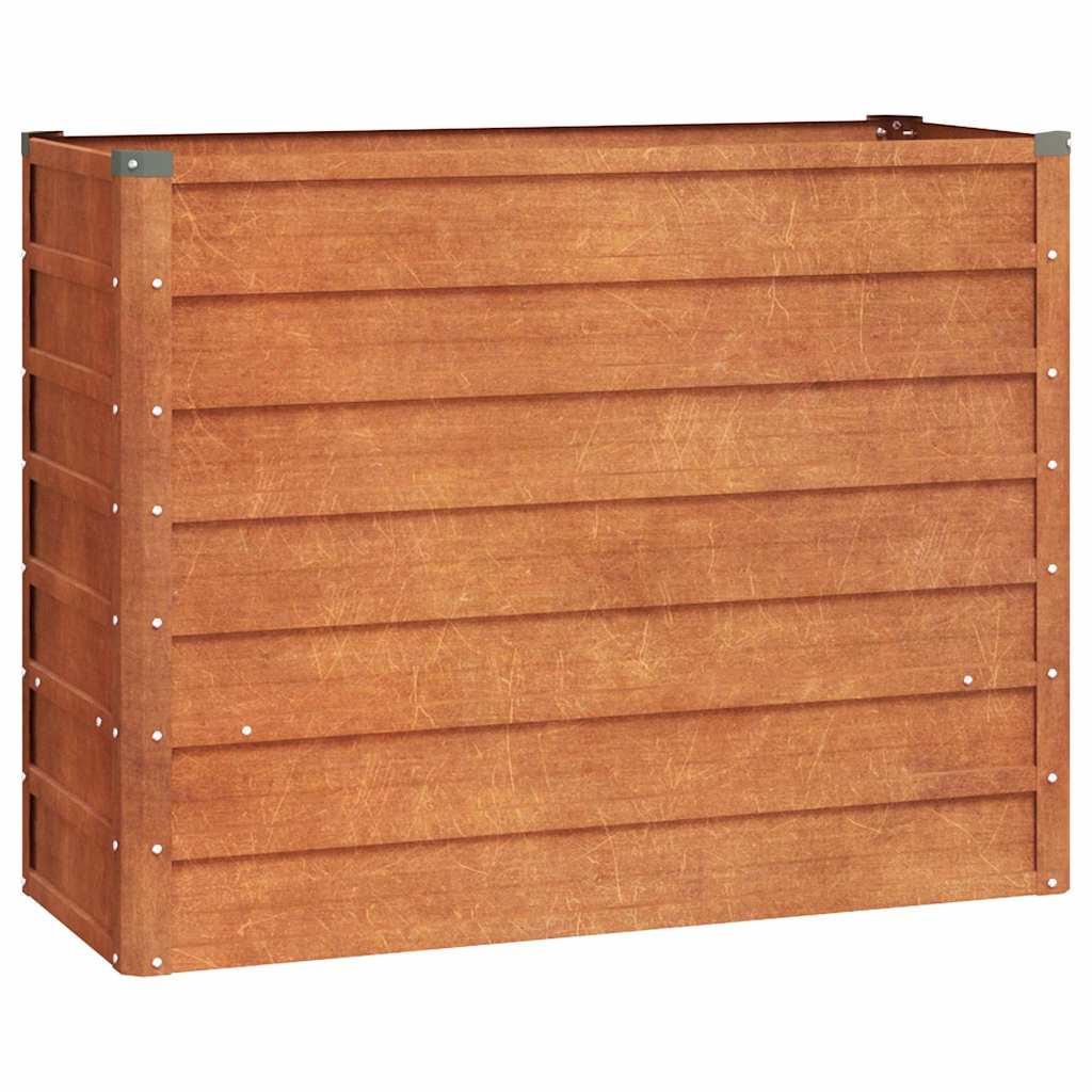 Vidaxl Planter hævet 100x40x77 cm Corten Steel Rusty