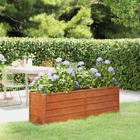 Vidaxl Planter hævet 160x40x45 cm Corten Steel Rusty