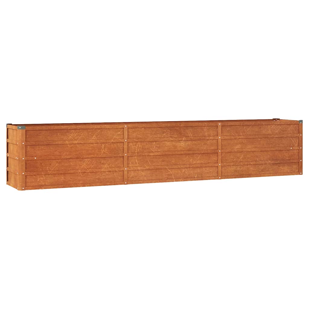 Vidaxl Planter hævet 240x40x45 cm Corten Steel Rusty