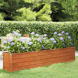 Vidaxl Planter hævet 240x40x45 cm Corten Steel Rusty