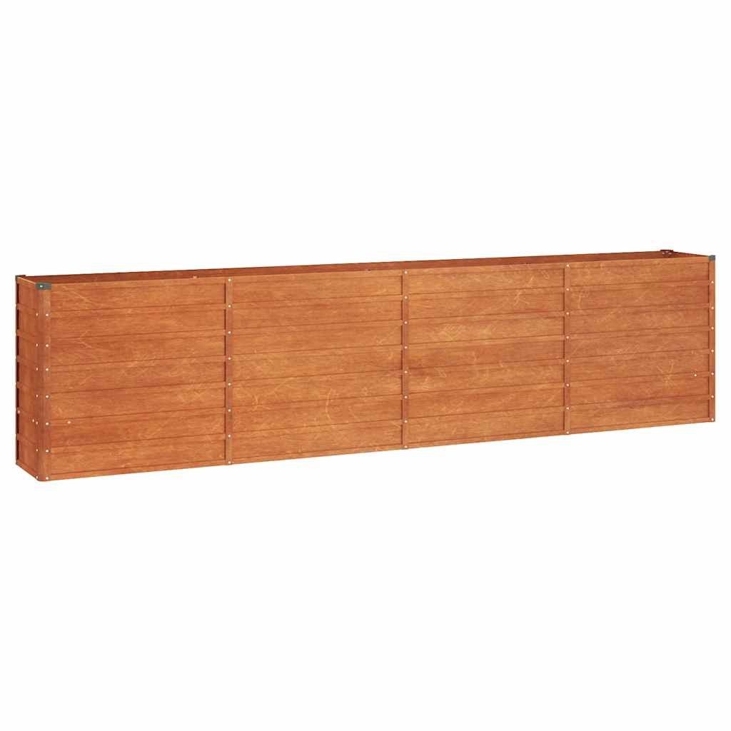 Vidaxl Planter hævet 320x40x77 cm Corten Steel Rusty