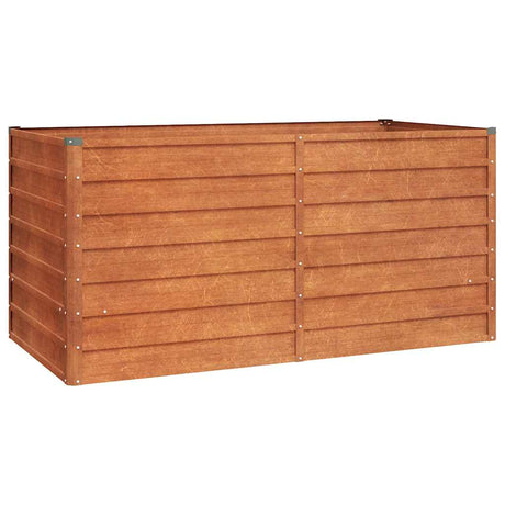 Vidaxl Planter hævet 160x80x77 cm Corten Steel Rusty