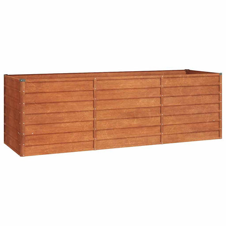 Vidaxl Planter hævet 240x80x77 cm Corten Steel Rusty