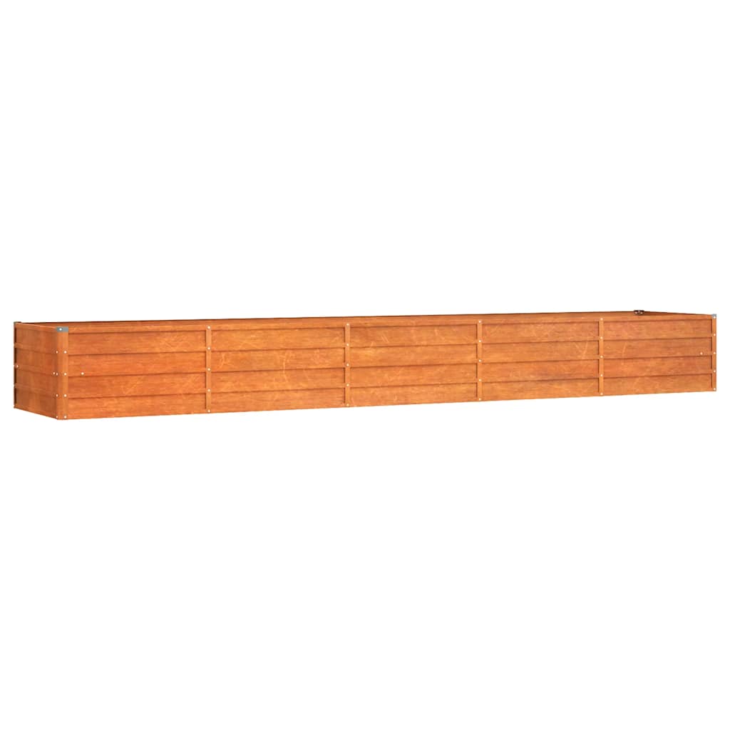Vidaxl Planter hævet 400x80x45 cm Corten Steel Rusty