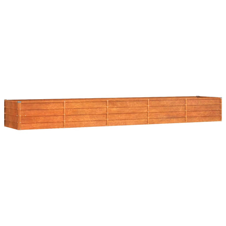 Vidaxl Planter hævet 400x80x45 cm Corten Steel Rusty