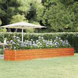 Vidaxl Planter hævet 400x80x45 cm Corten Steel Rusty