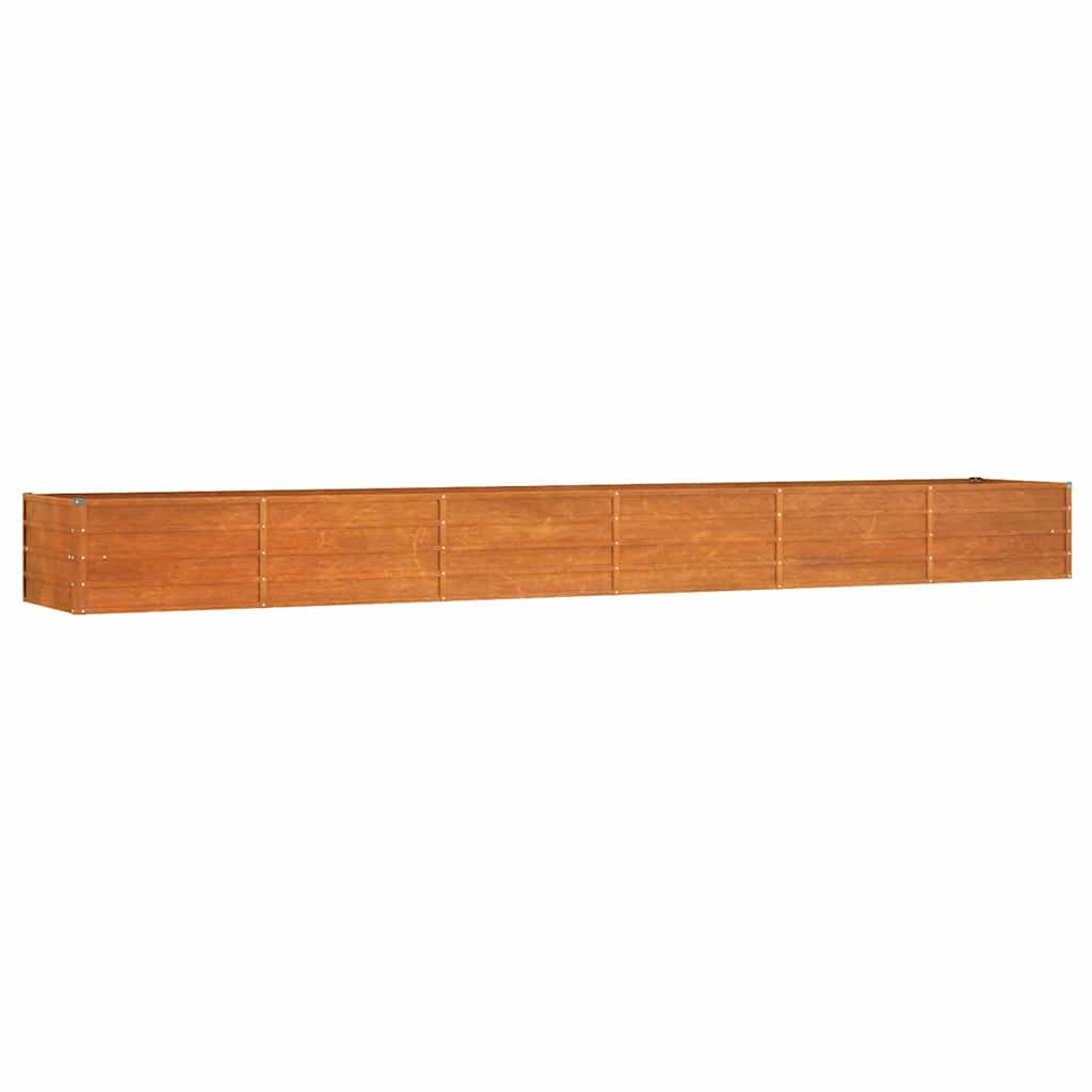 Vidaxl Planter Insert 480x80x45 cm Corten Steel Rusty