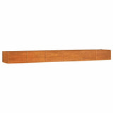 Vidaxl Planter Insert 480x80x45 cm Corten Steel Rusty