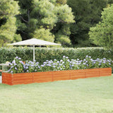 Vidaxl Planter hævet 600x80x45 cm Corten Steel Rusty