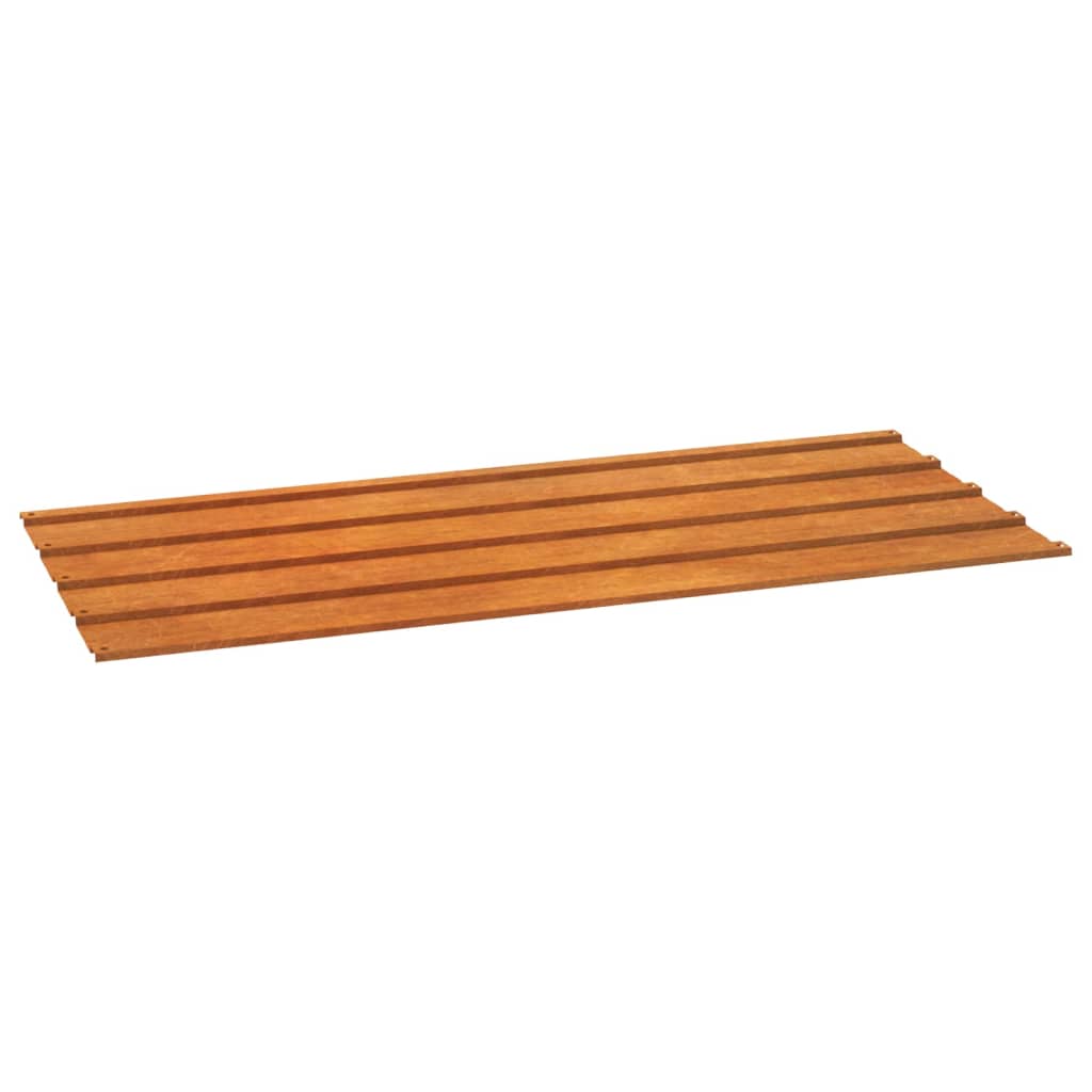 Vidaxl tagpaneler 12 stk 100x44 cm Corten Steel Rusty