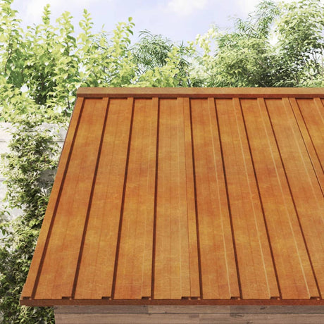 Vidaxl tagpaneler 12 stk 100x44 cm Corten Steel Rusty
