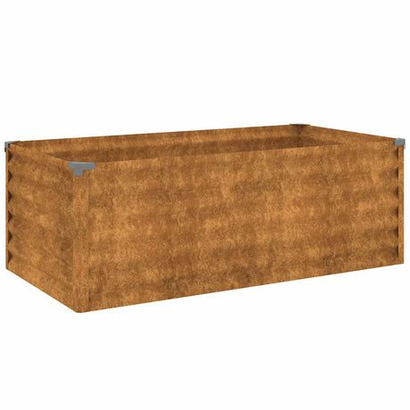 Vidaxl hævet havebakke 100x50x36 cm corten stål