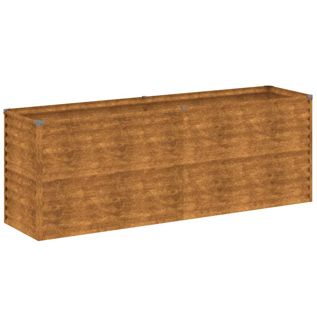 Vidaxl Planter hævet 196x50x69 cm Cortenstaal