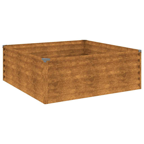 Vidaxl Planter hævede 100x100x36 cm Cortenstaal