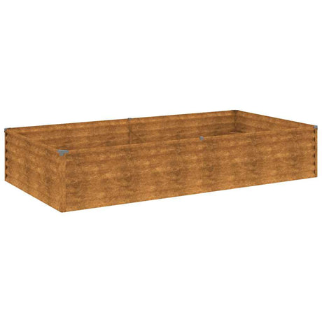 VidaXL plantekasse hævet 195x100x36 cm cortenstål