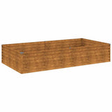 VidaXL plantekasse hævet 195x100x36 cm cortenstål
