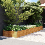 Vidaxl Planter steg 387x100x36 cm Cortenstaal