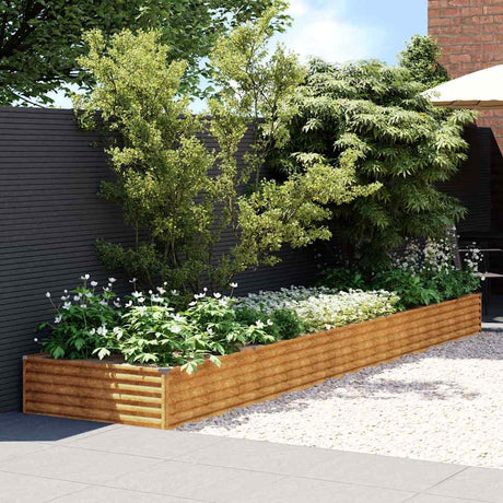 Vidaxl Planter hævet 482x100x36 cm Cortenstaal