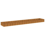 Vidaxl Planter hævet 579x100x36 cm Cortenstaal