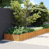 Vidaxl Planter hævet 579x100x36 cm Cortenstaal