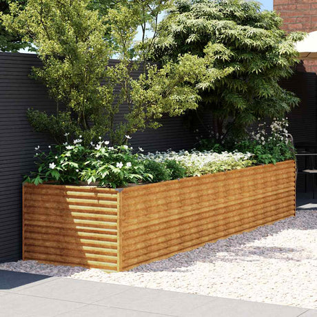 Vidaxx plantekasse hævet 386x100x69 cm cortenstål