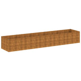 Vidaxl plantenbak verhoogd 479x100x69 cm cortenstaal