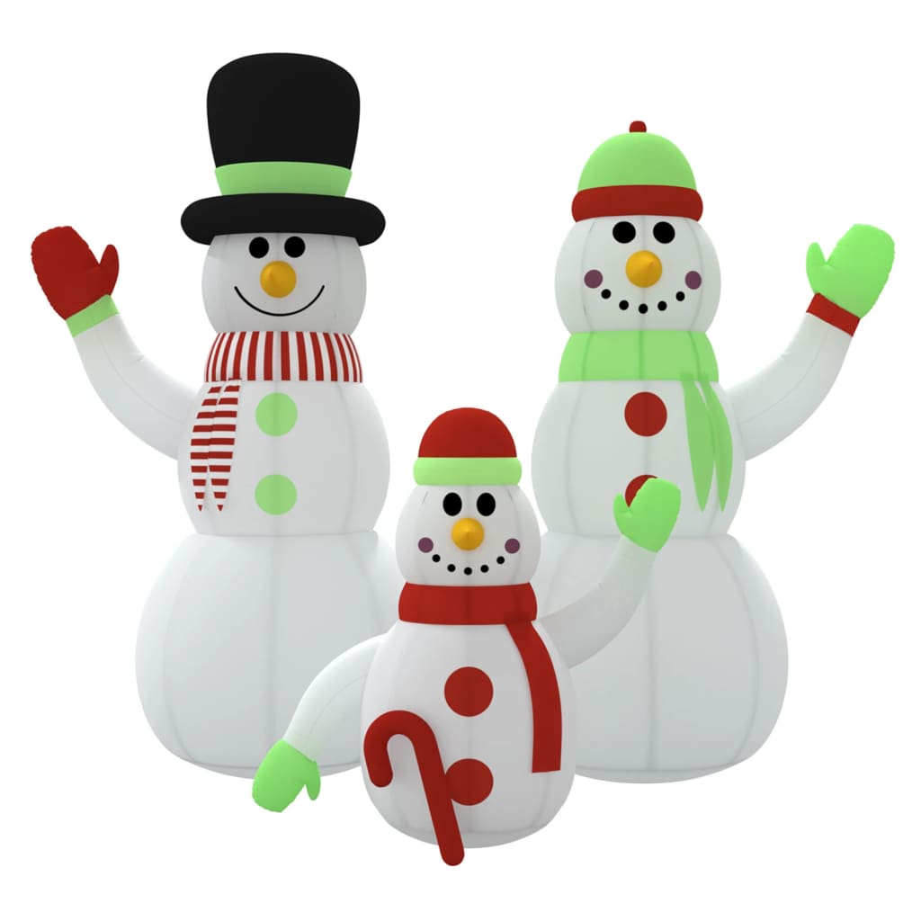 Vidaxl Snowman oppustelig med LED'er 500 cm