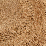 Vidaxl tæppe omkring 150 cm flettet jute