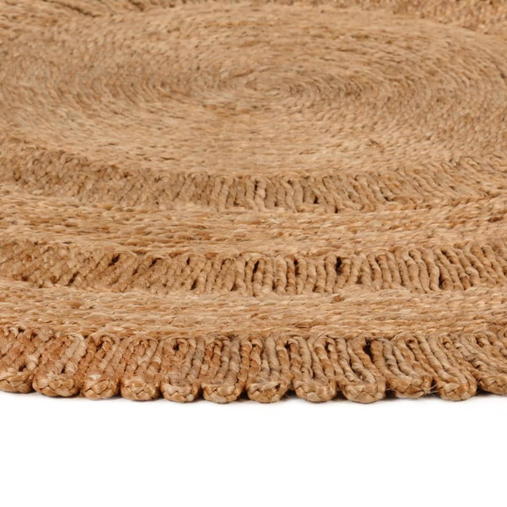 Vidaxl tæppe omkring 180 cm flettet jute