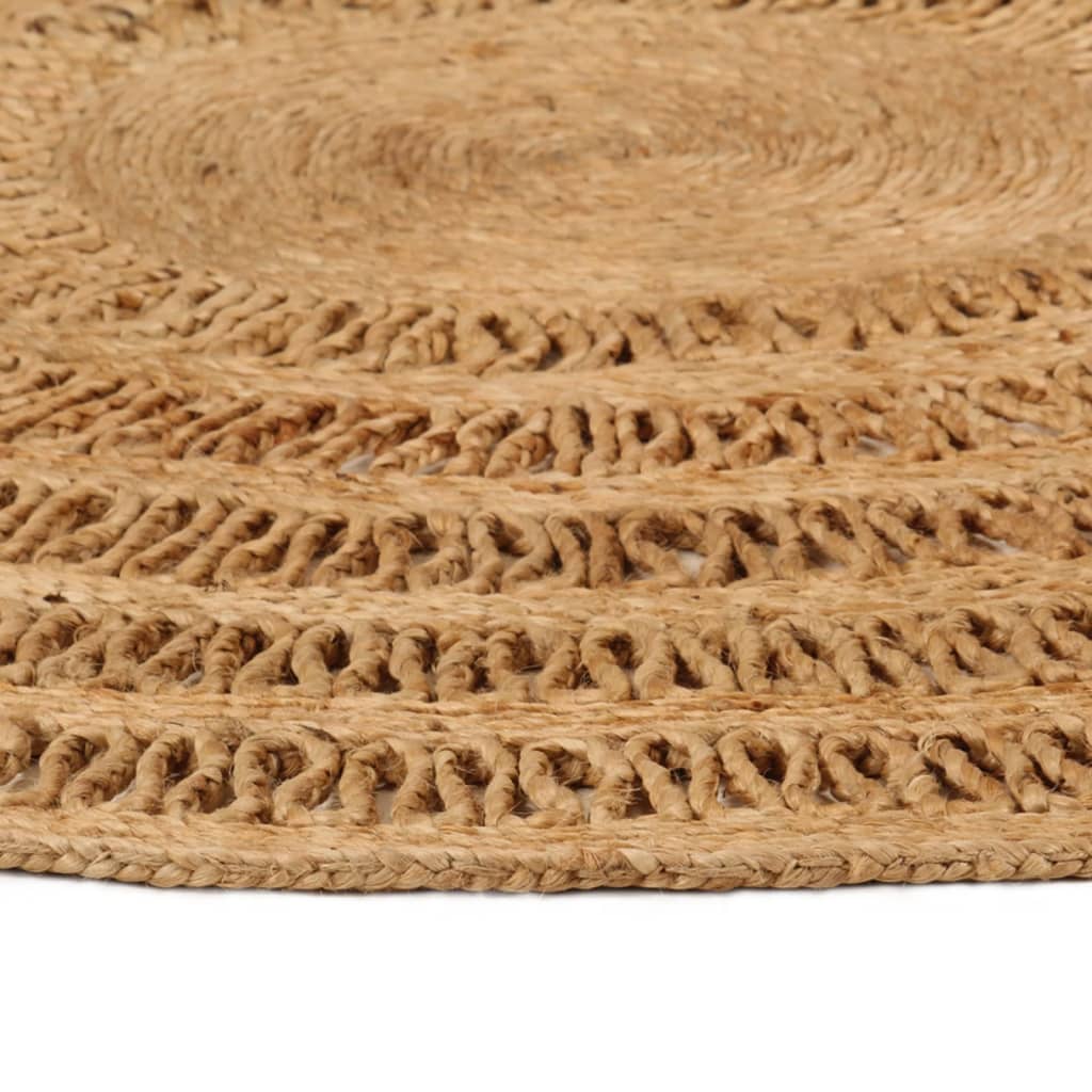 Vidaxl tæppe omkring 150 cm flettet jute