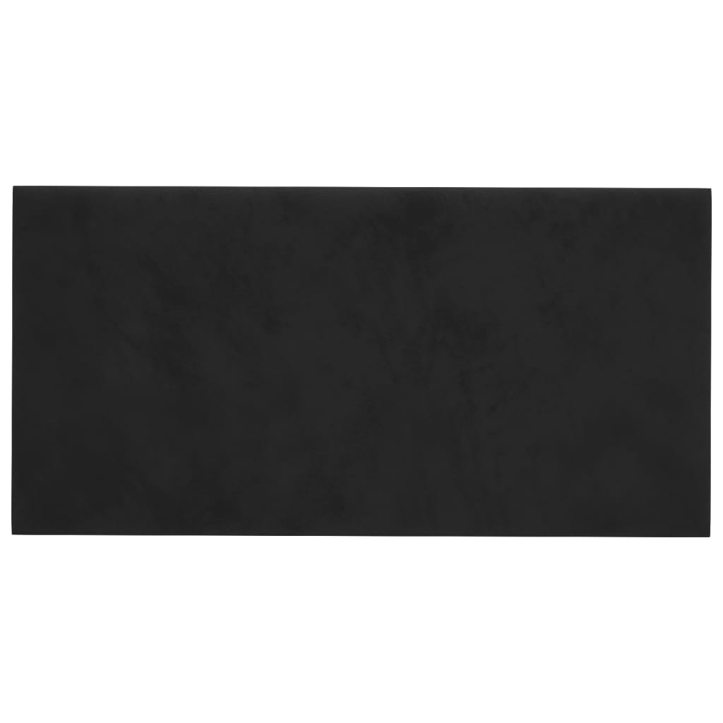 Vidaxl vægpaneler 12 st 2.16 m² 60x30 cm fløjl sort