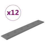 Vidaxl vægpaneler 12 St 1,62 m² 90x15 cm Kunstig lædergrå