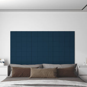 Vidaxl vægpaneler 12 st 1,08 m² 60x15 cm fløjlblå