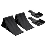 Vidaxl Wheel Blocks 2 St 25x10x11,5 cm plast
