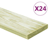 Vidaxl Terra -tavler 24 stk. 2,88 m² 1 m fast fyrretræ