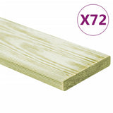Vidaxl Terraches 72 St 8,64 m² 1 m Solid fyrretræ