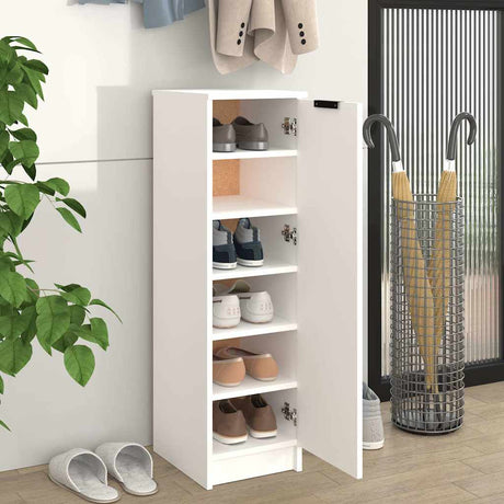 Vidaxx skoskab 30x35x100 cm konstrueret træ hvid