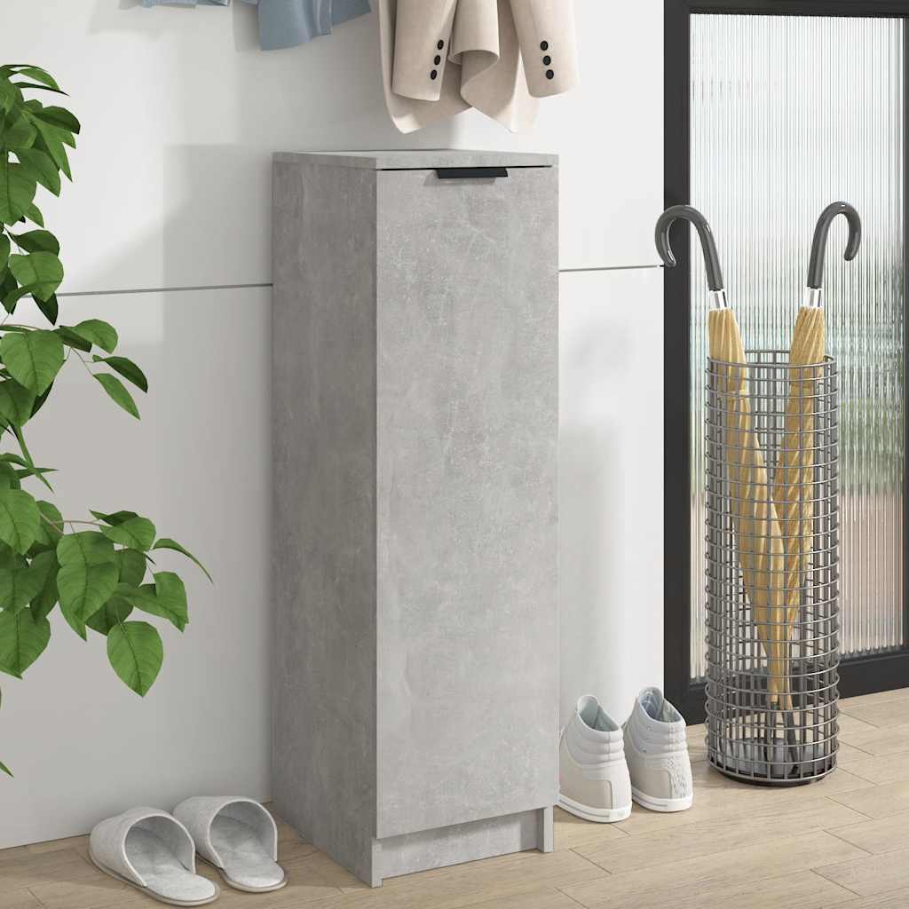 Vidaxx skoskab 30x35x100 cm konstrueret træ betongrå