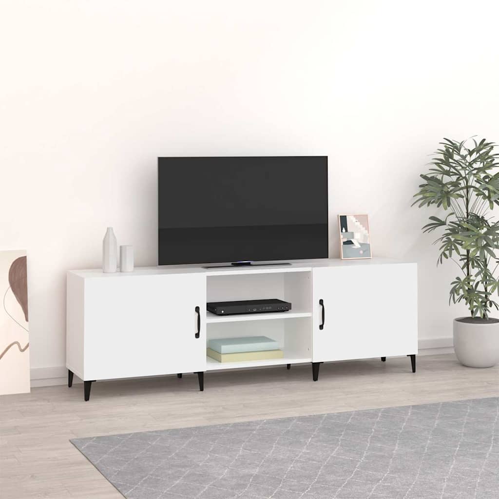 Vidaxl tv-meubel 150x30x50 cm bewerkt hout wit