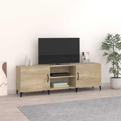 Vidaxl tv-meubel 150x30x50 cm bewerkt hout sonoma eikenkleurig