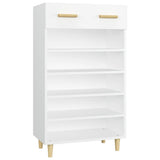 Vidaxl Shoe Cabinet 60x35x105 cm Property Wood White
