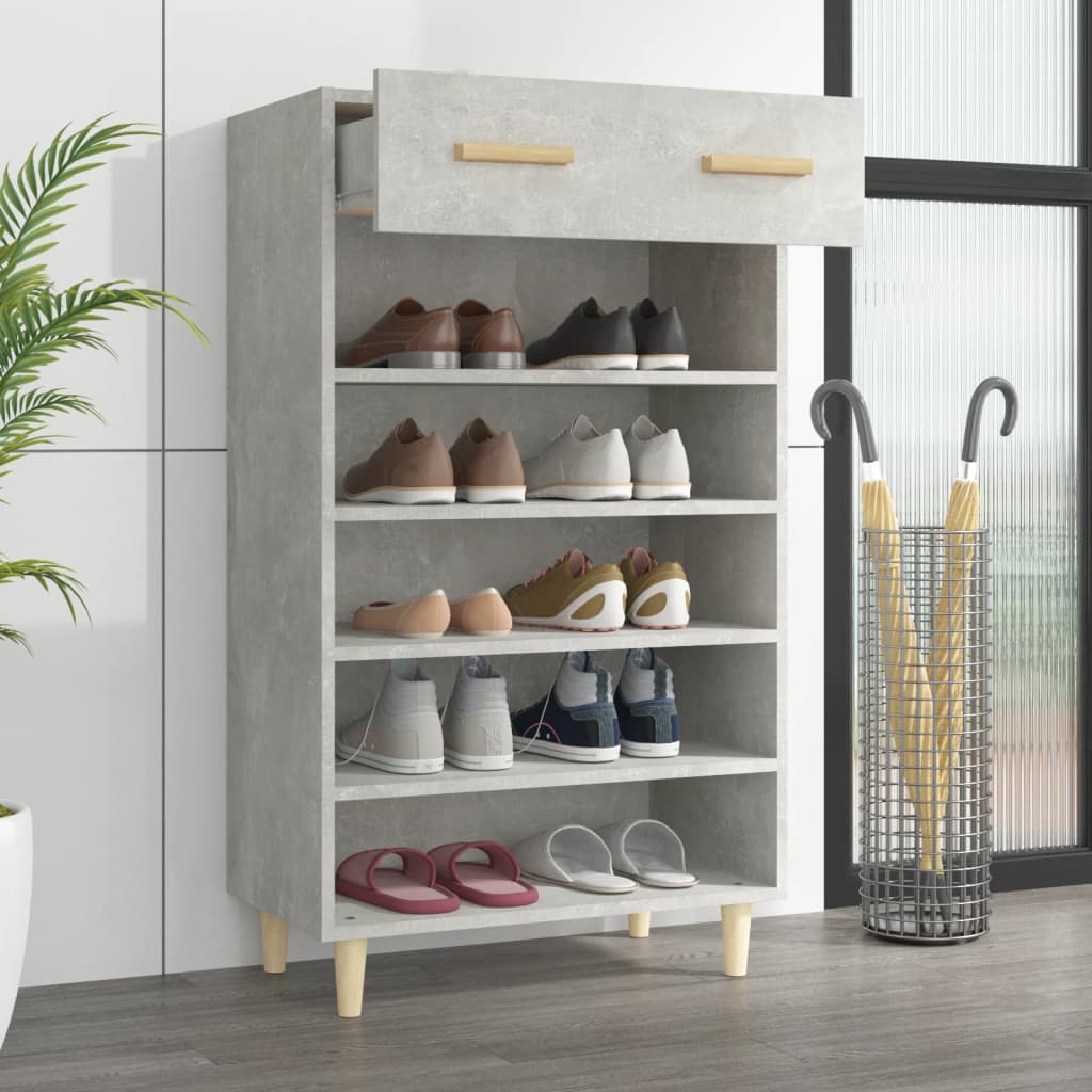 Vidaxl Shoe Cabinet 60x35x105 cm Redigeret træbetonpris