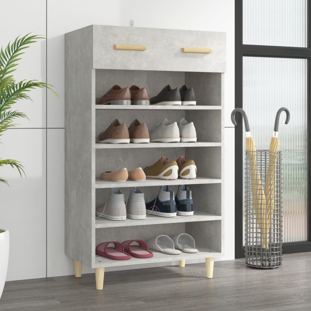 Vidaxl Shoe Cabinet 60x35x105 cm Redigeret træbetonpris