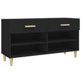 Vidaxl Shoe Cabinet 102x35x55 cm Property Wood Black