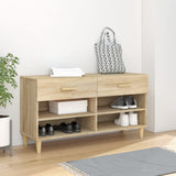 Vidaxl Shoe Cabinet 102x35x55 cm Property Wood Sonoma Oak Farvet