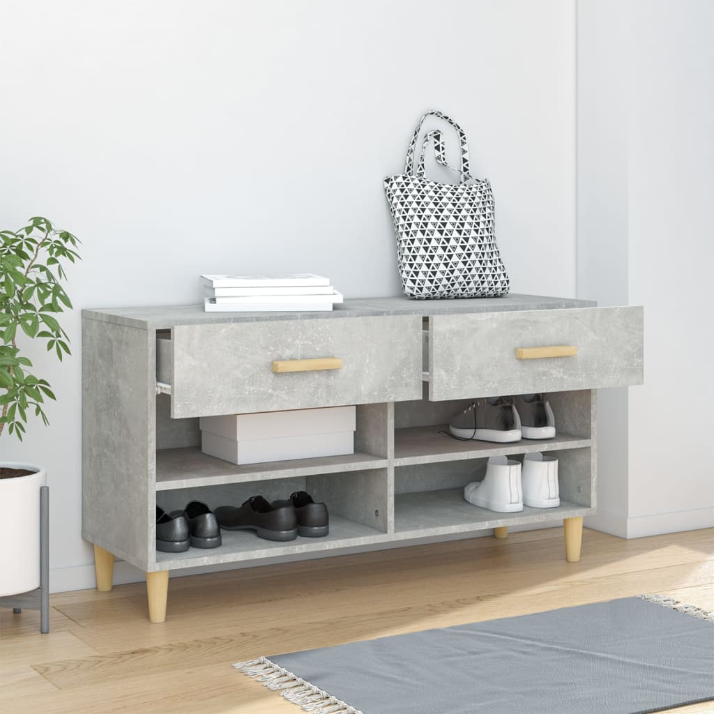 Vidaxl Shoe Cabinet 102x35x55 cm Forarbejdet træbetonpris