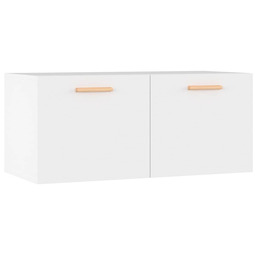Vidaxl wandkastt 80x35x36,5 cm bewerkt hout wit